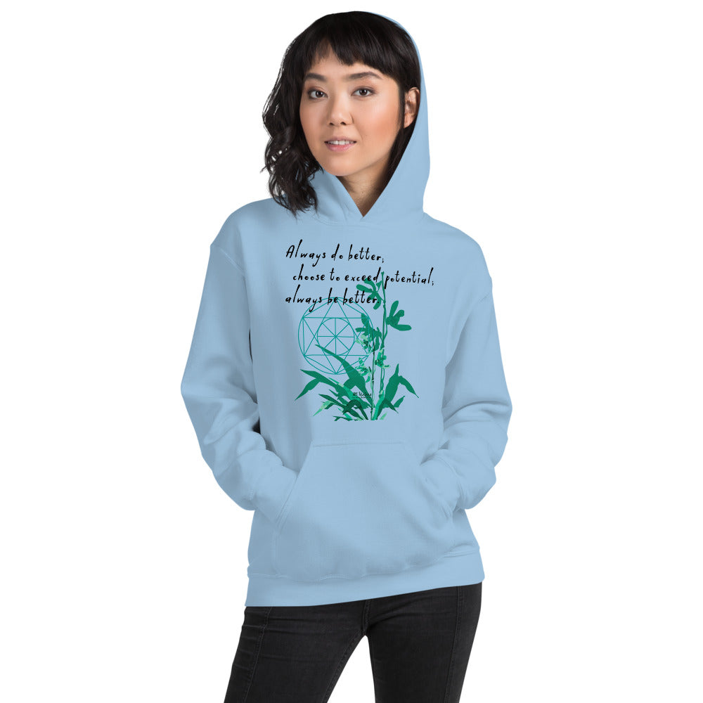 Always Better Haiku With Lilies on Unisex Heavy Blend Hoodie