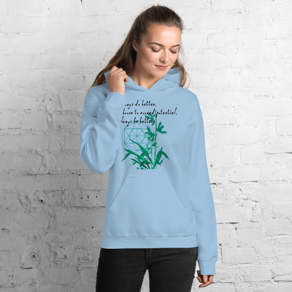 Always Better Haiku With Lilies on Unisex Heavy Blend Hoodie