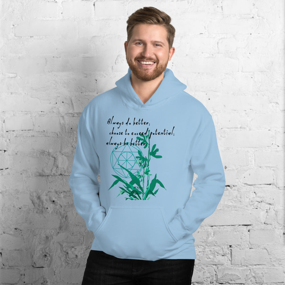 Always Better Haiku With Lilies on Unisex Heavy Blend Hoodie