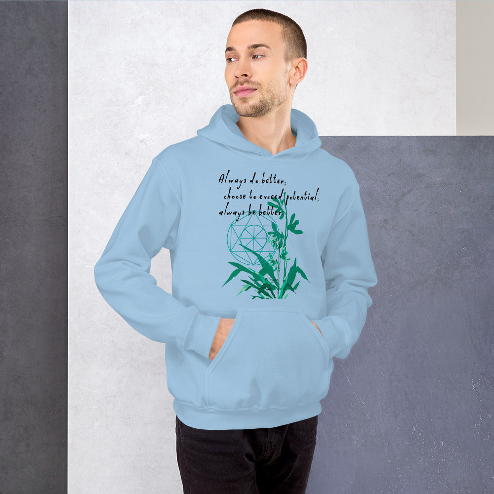 Always Better Haiku With Lilies on Unisex Heavy Blend Hoodie