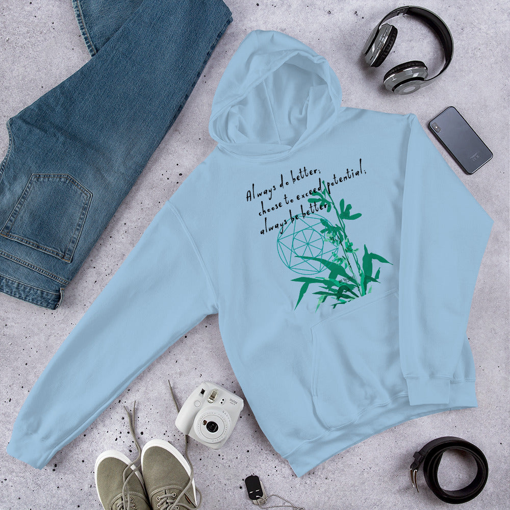 Always Better Haiku With Lilies on Unisex Heavy Blend Hoodie