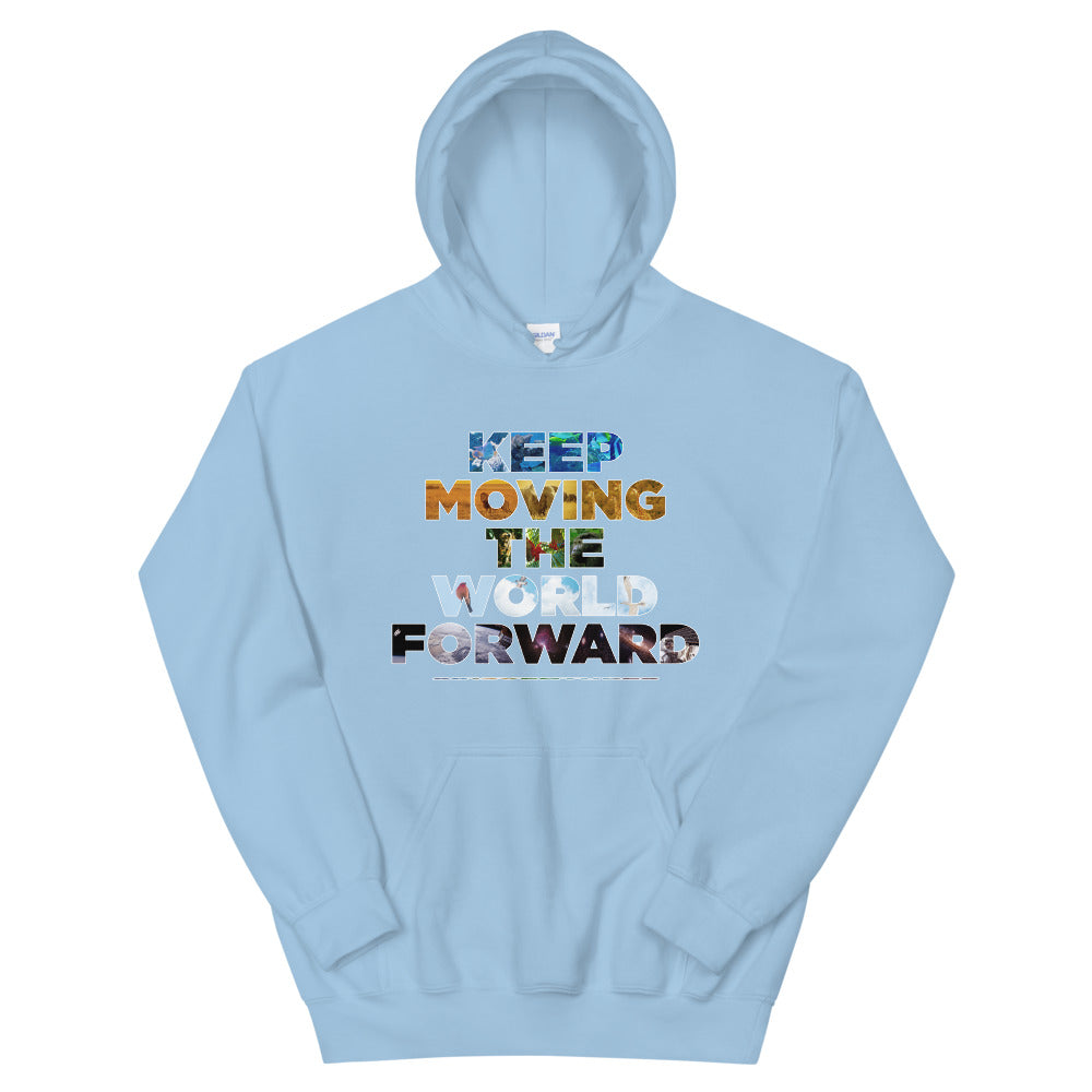 Environmental Causes Keep Moving The World Forward on Unisex Heavy Blend Hoodie