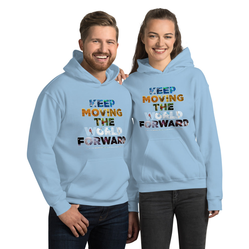 Environmental Causes Keep Moving The World Forward on Unisex Heavy Blend Hoodie