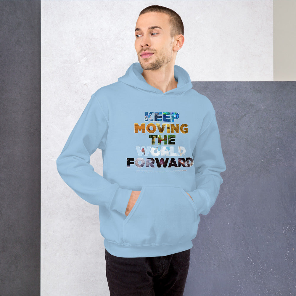 Environmental Causes Keep Moving The World Forward on Unisex Heavy Blend Hoodie