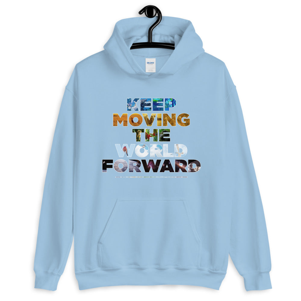 Environmental Causes Keep Moving The World Forward on Unisex Heavy Blend Hoodie