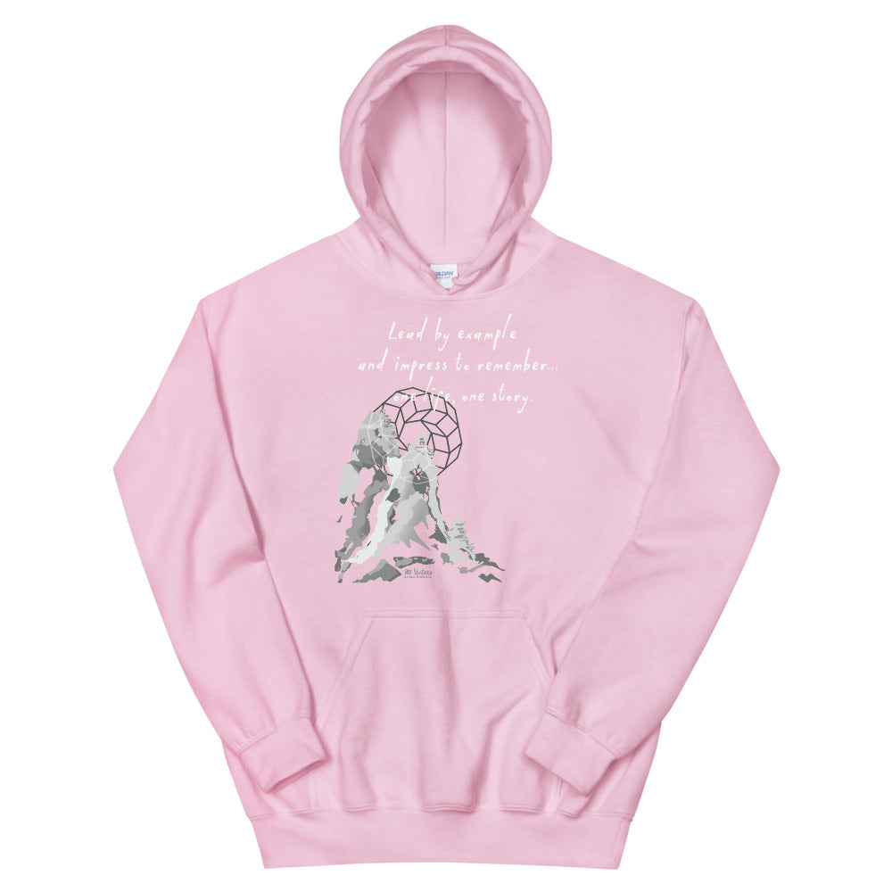 Lead By Example Haiku With Mountain Shrines on Unisex Heavy Blend Hoodie