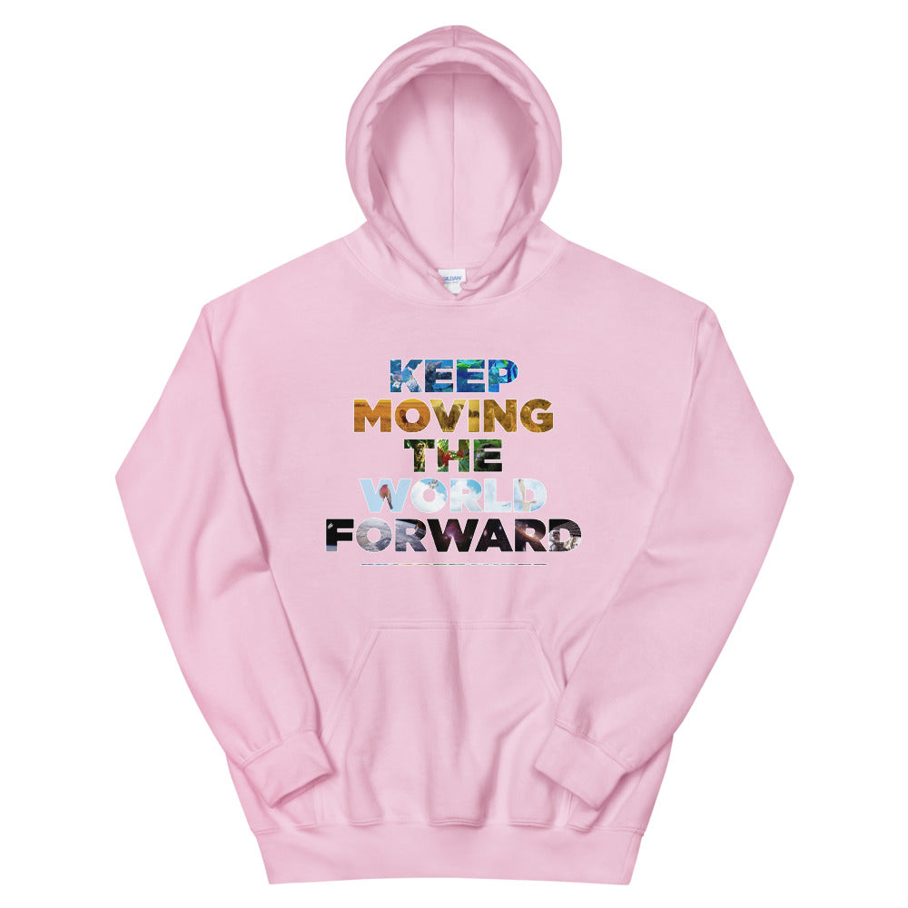 Environmental Causes Keep Moving The World Forward on Unisex Heavy Blend Hoodie