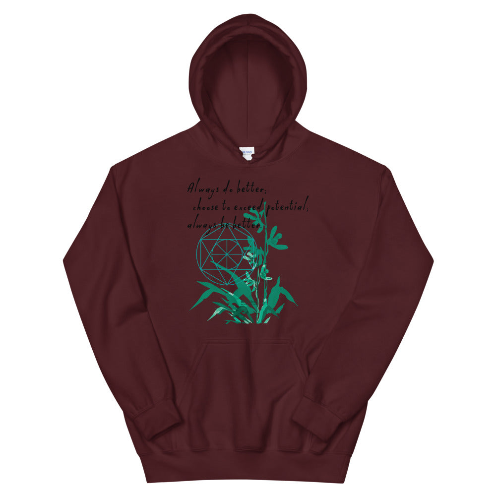 Always Better Haiku With Lilies on Unisex Heavy Blend Hoodie