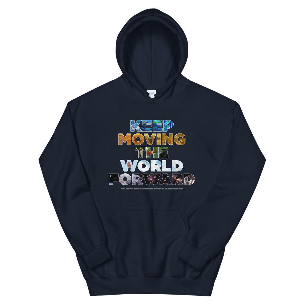 Environmental Causes Keep Moving The World Forward on Unisex Heavy Blend Hoodie