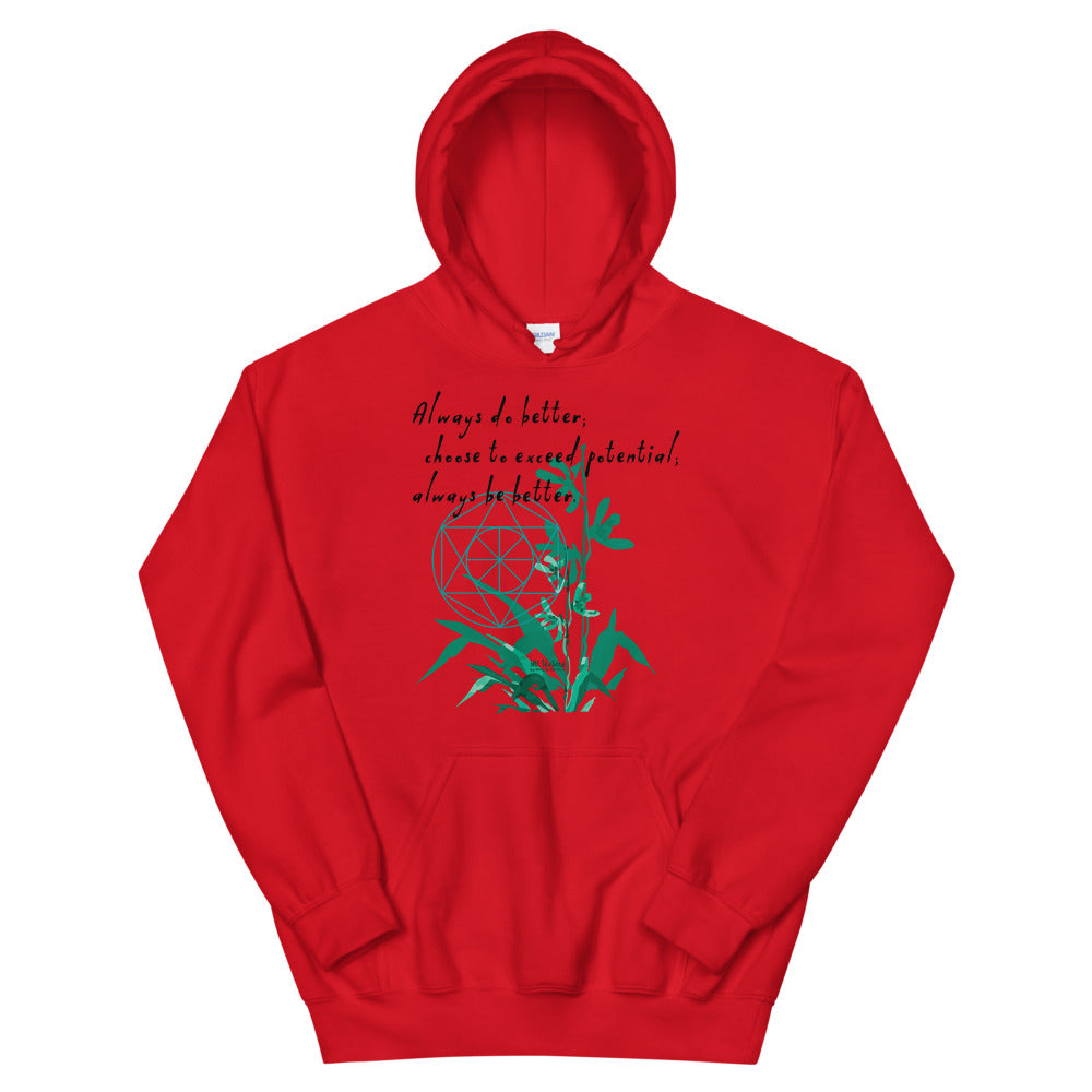 Always Better Haiku With Lilies on Unisex Heavy Blend Hoodie