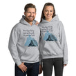 Dream Bigger Haiku With Mountains on Unisex Heavy Blend Hoodie