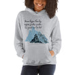 Dream Bigger Haiku With Mountains on Unisex Heavy Blend Hoodie