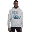 Dream Bigger Haiku With Mountains on Unisex Heavy Blend Hoodie