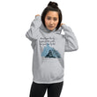 Dream Bigger Haiku With Mountains on Unisex Heavy Blend Hoodie