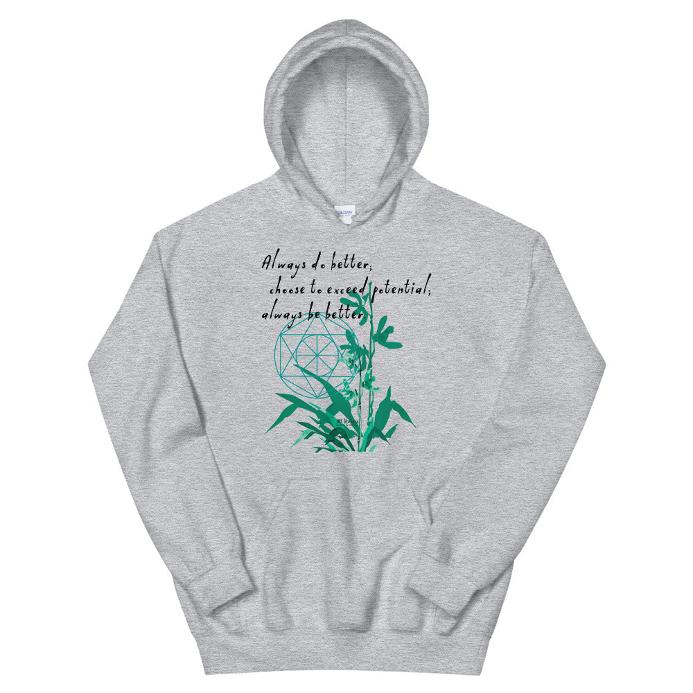 Always Better Haiku With Lilies on Unisex Heavy Blend Hoodie