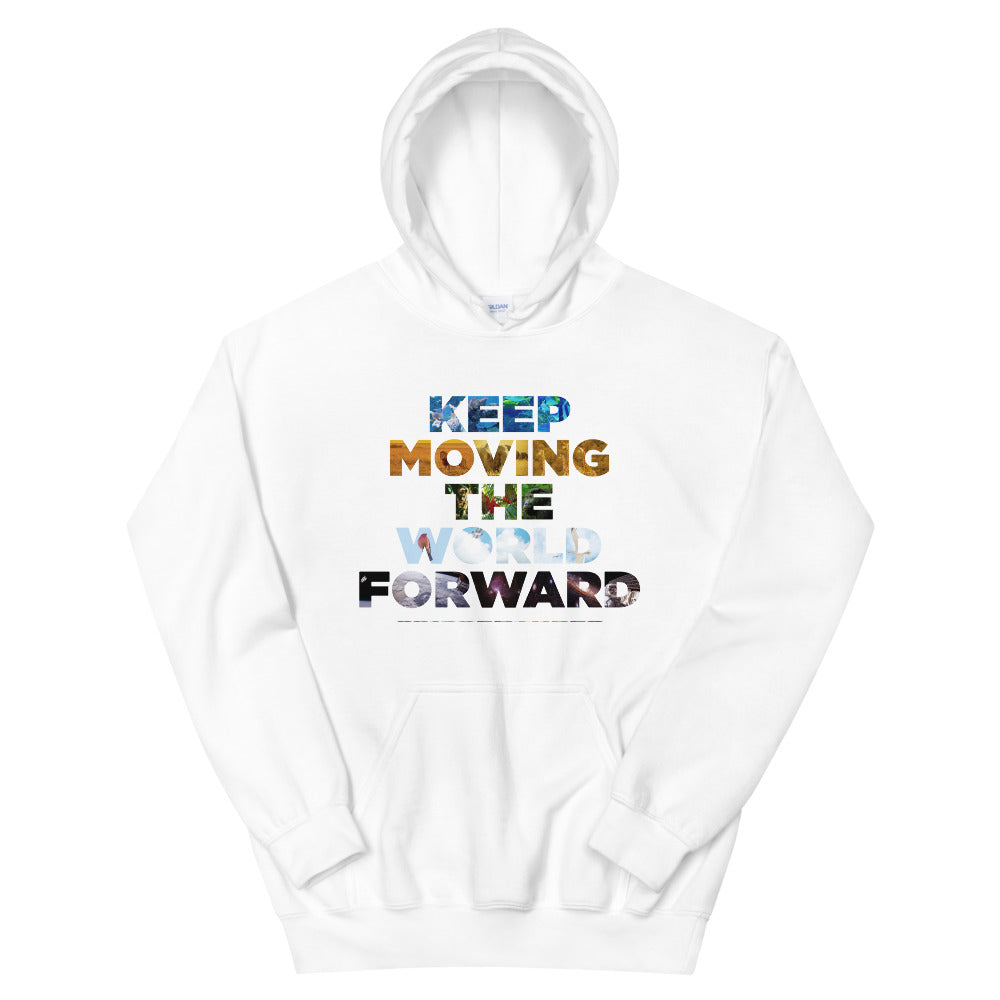 Environmental Causes Keep Moving The World Forward on Unisex Heavy Blend Hoodie