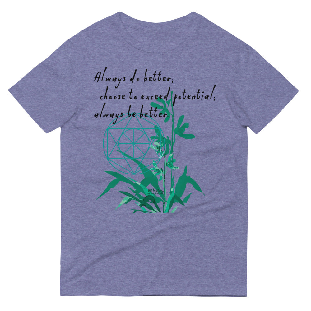 Always Better Haiku With Lilies on Men's Short-Sleeve T-Shirt