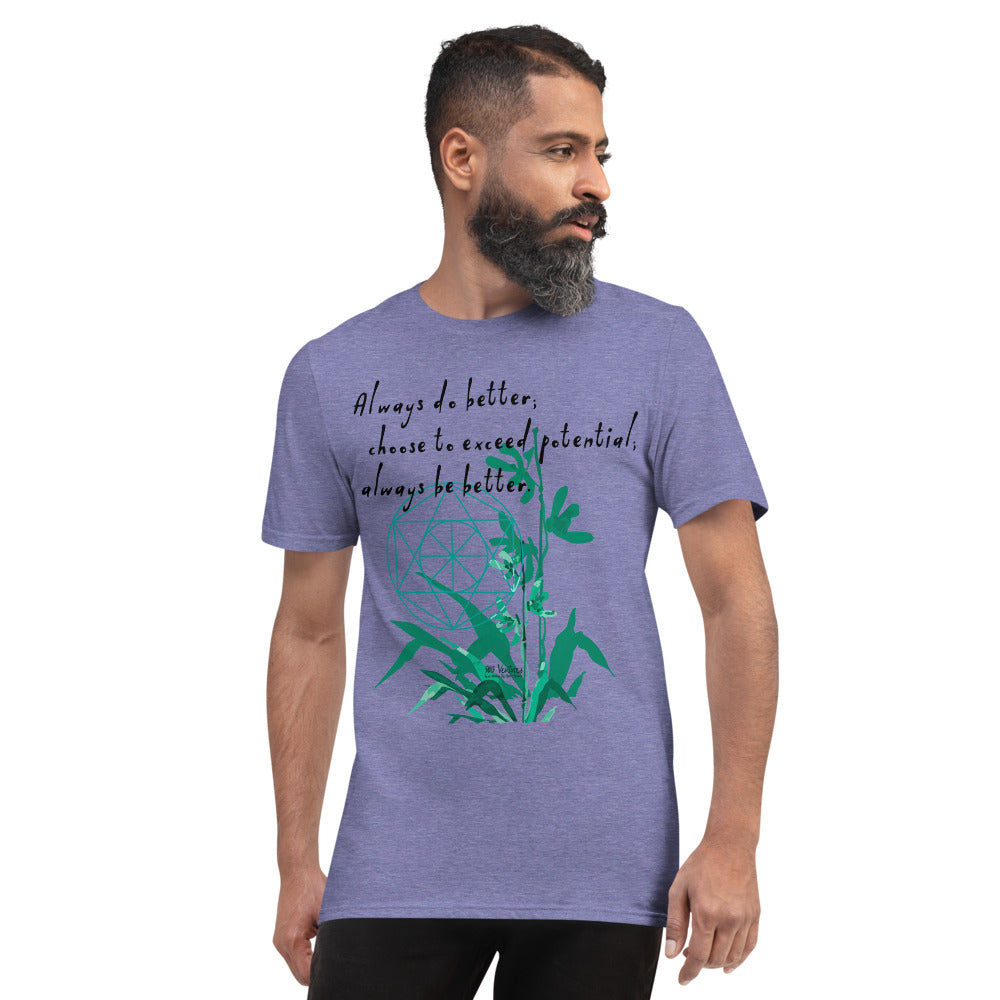 Always Better Haiku With Lilies on Men's Short-Sleeve T-Shirt