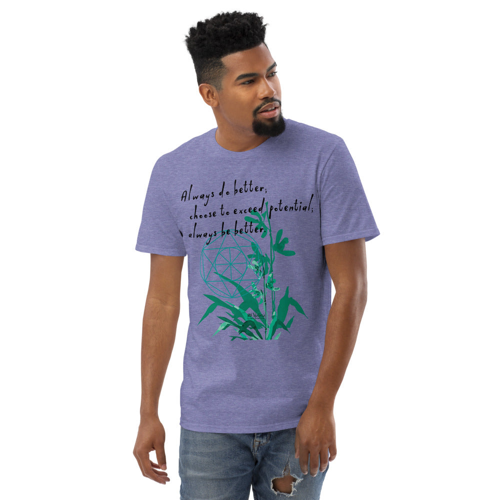 Always Better Haiku With Lilies on Men's Short-Sleeve T-Shirt