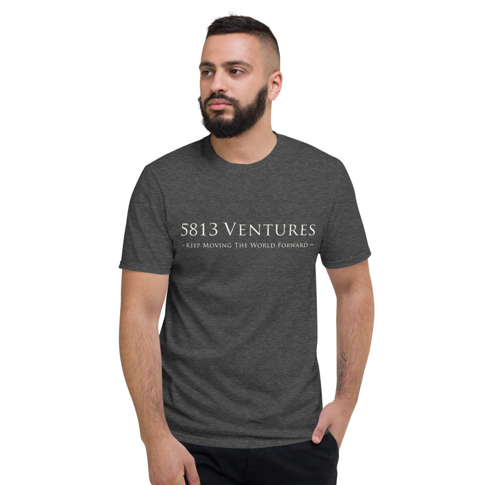 5813 Ventures Logo In Pearl on Men's Short-Sleeve T-Shirt