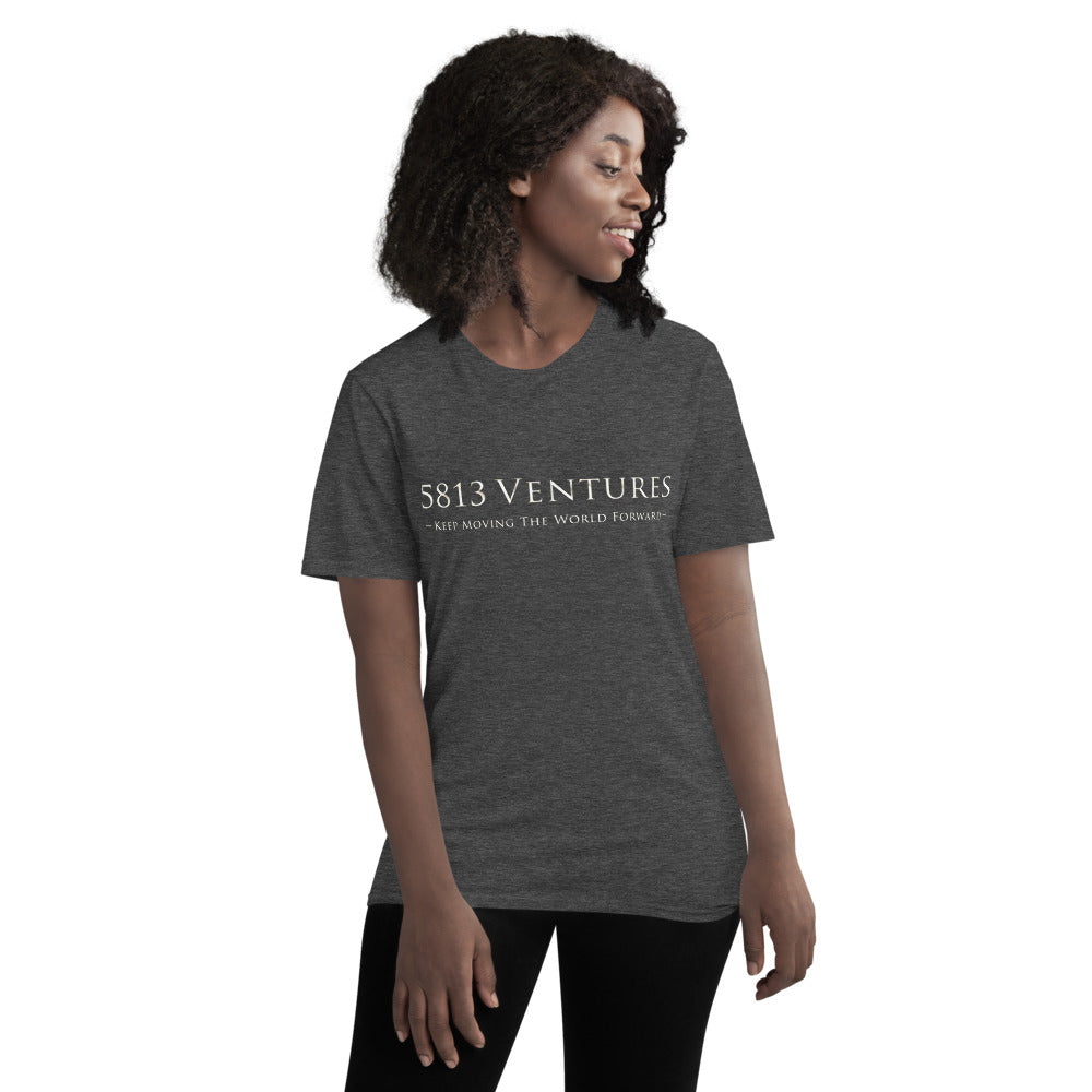 5813 Ventures Logo In Pearl on Men's Short-Sleeve T-Shirt