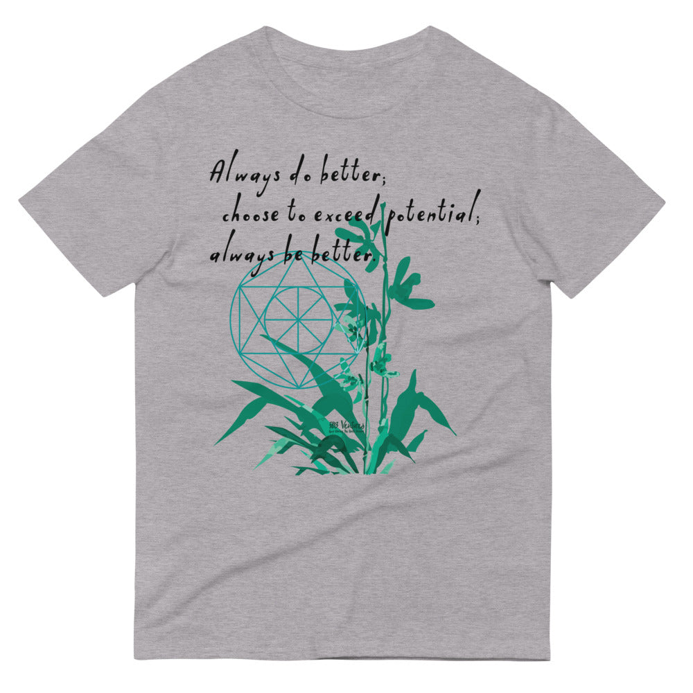 Always Better Haiku With Lilies on Men's Short-Sleeve T-Shirt