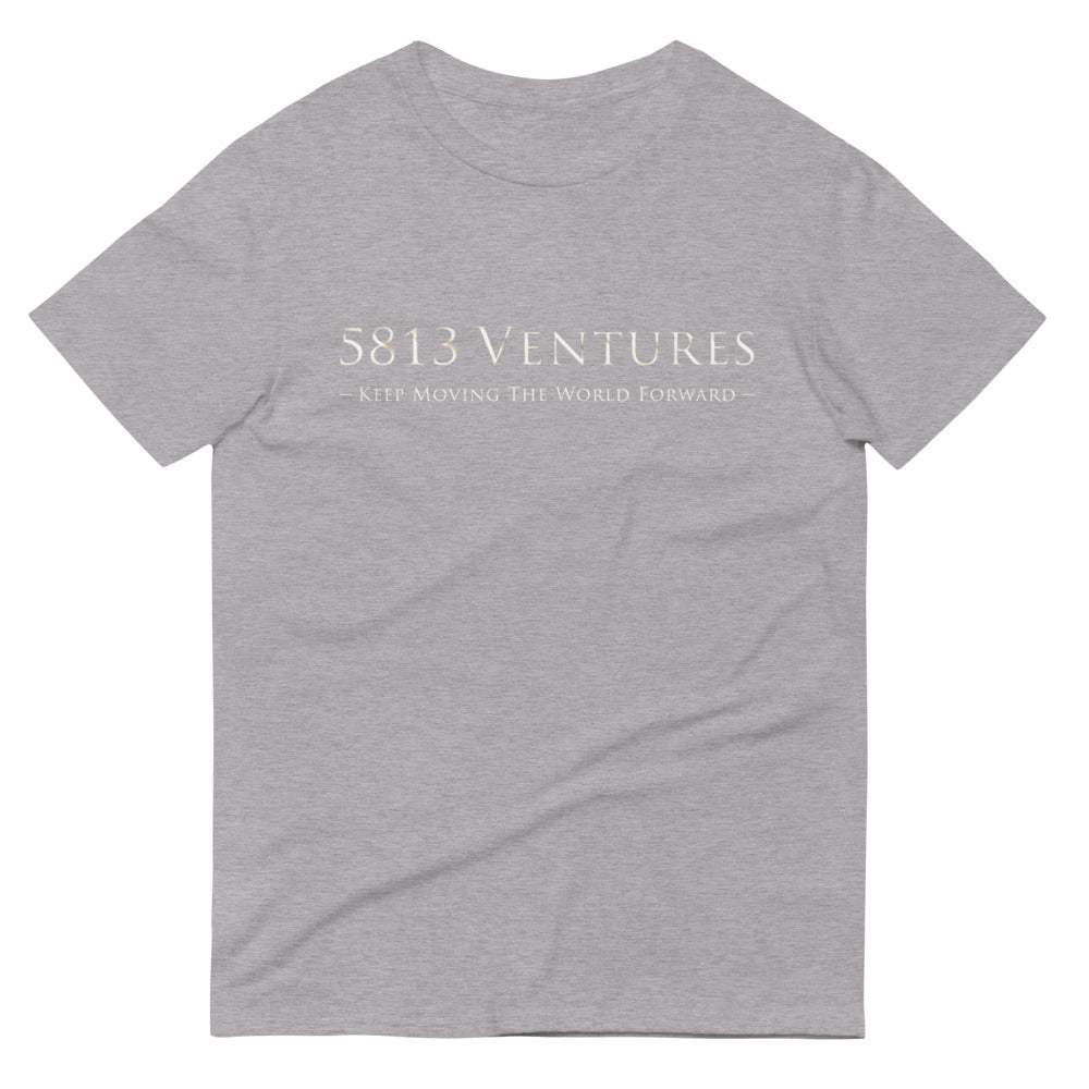 5813 Ventures Logo In Pearl on Men's Short-Sleeve T-Shirt