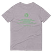 Binary Instructions To Keep Moving The World Forward With Vitruvian Earth In Green on Men's Short-Sleeve T-Shirt