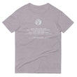 Binary Instructions To Keep Moving The World Forward With Vitruvian Earth In White on Men's Short-Sleeve T-Shirt