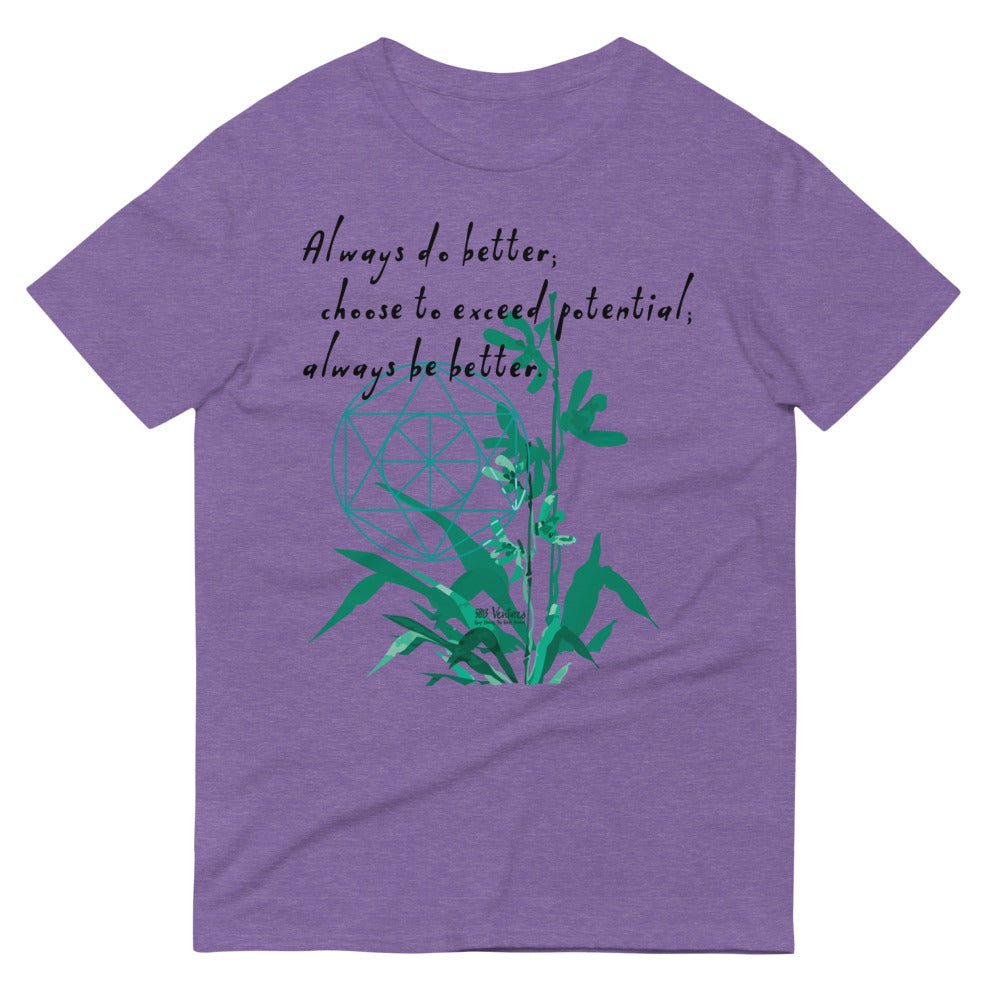 Always Better Haiku With Lilies on Men's Short-Sleeve T-Shirt