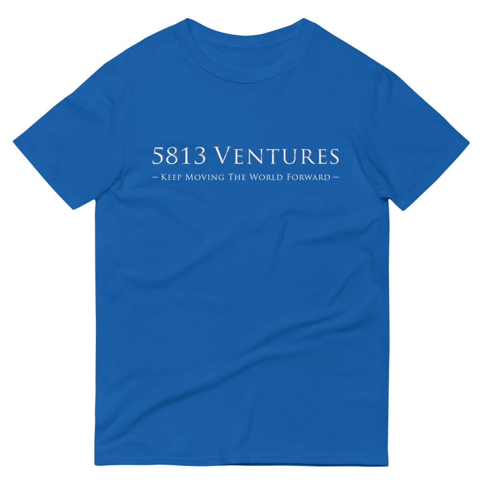 5813 Ventures Logo In Pearl on Men's Short-Sleeve T-Shirt