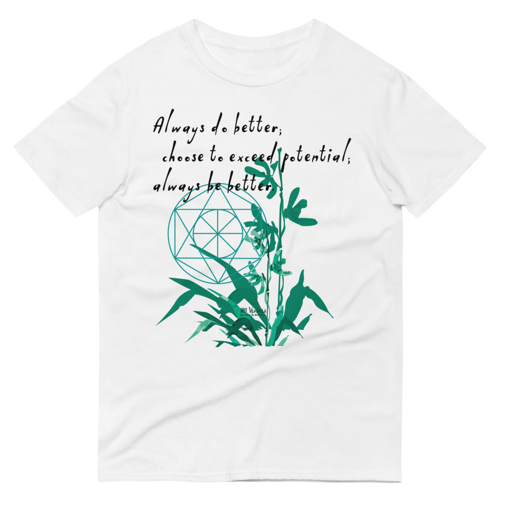 Always Better Haiku With Lilies on Men's Short-Sleeve T-Shirt