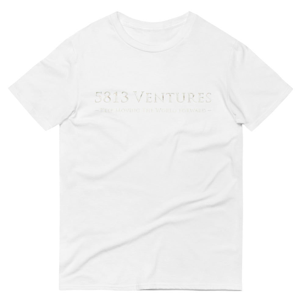 5813 Ventures Logo In Pearl on Men's Short-Sleeve T-Shirt