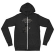 Walk With A Purpose Haiku With Dragonfly on Unisex Lightweight Zip Hoodie