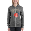 Believe To Win Haiku With Sun Tree on Unisex Lightweight Zip Hoodie