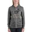 Always Win Now Haiku With Butterfly on Unisex Lightweight Zip Hoodie