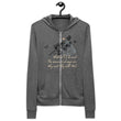 Always Win Now Haiku With Butterfly on Unisex Lightweight Zip Hoodie