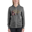 Life Is An Encore Haiku With Wren on Unisex Lightweight Zip Hoodie