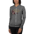 Life Is An Encore Haiku With Wren on Unisex Lightweight Zip Hoodie