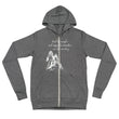 Lead By Example Haiku With Mountain Shrines on Unisex Lightweight Zip Hoodie