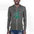 Always Better Haiku With Lilies on Unisex Lightweight Zip Hoodie