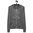 Charcoal Sketch Dreaming To Keep Moving The World Forward on Unisex Lightweight Zip Hoodie