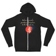 Believe To Win Haiku With Sun Tree on Unisex Lightweight Zip Hoodie