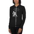 Lead By Example Haiku With Mountain Shrines on Unisex Lightweight Zip Hoodie