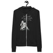 Lead By Example Haiku With Mountain Shrines on Unisex Lightweight Zip Hoodie