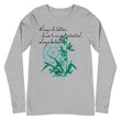 Always Better Haiku With Lilies on Unisex Long Sleeve T-Shirt