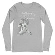 Lead By Example Haiku With Mountain Shrines on Unisex Long Sleeve T-Shirt