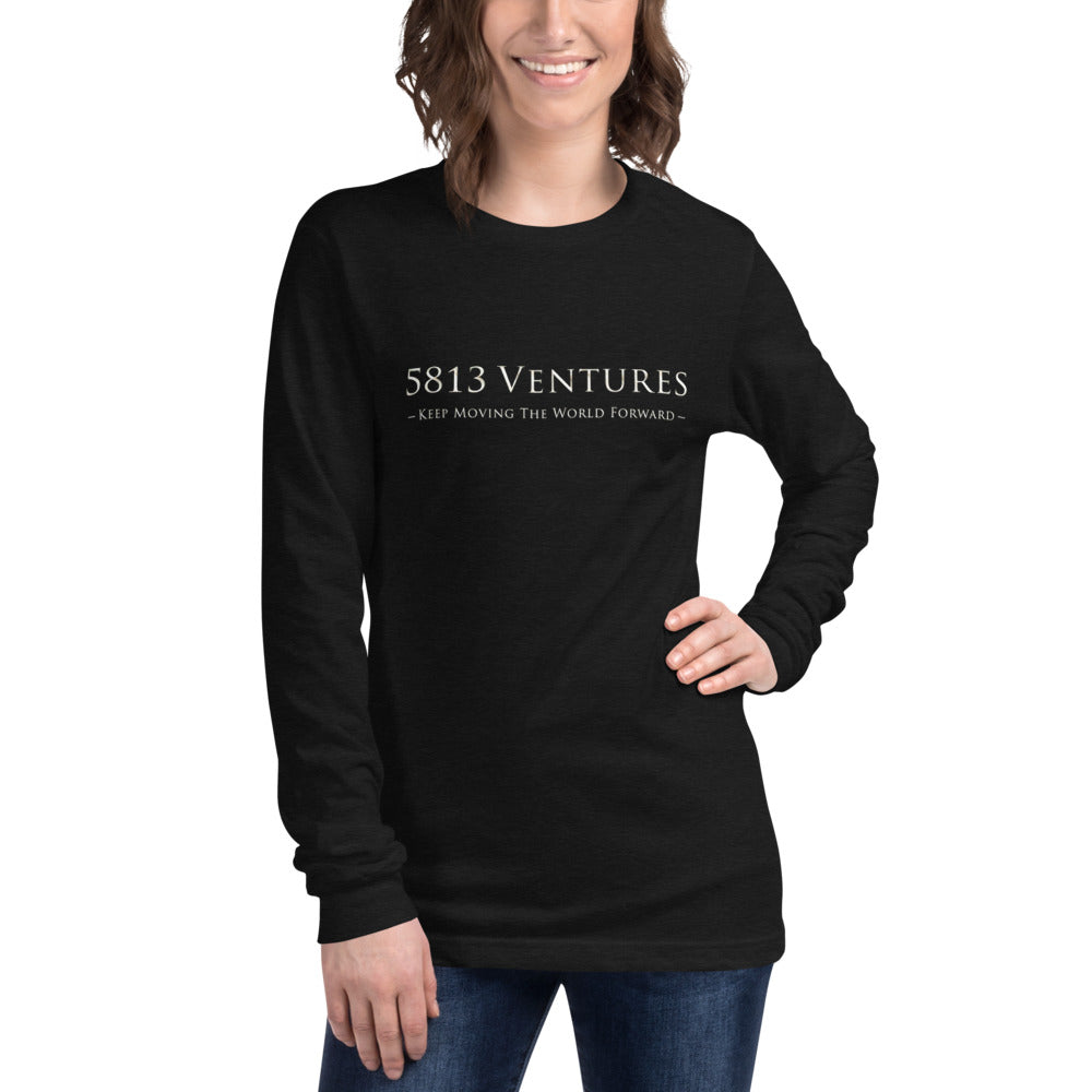 5813 Ventures Logo In Pearl on Unisex Long Sleeve T-Shirt