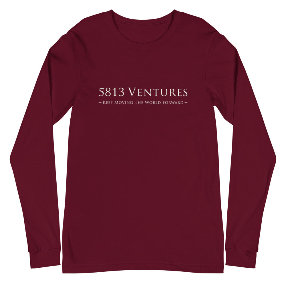 5813 Ventures Logo In Pearl on Unisex Long Sleeve T-Shirt