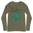 Always Better Haiku With Lilies on Unisex Long Sleeve T-Shirt